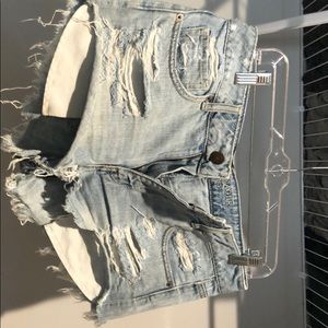 American eagle jean shorts